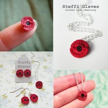 Image for Micro crochet poppy pattern 